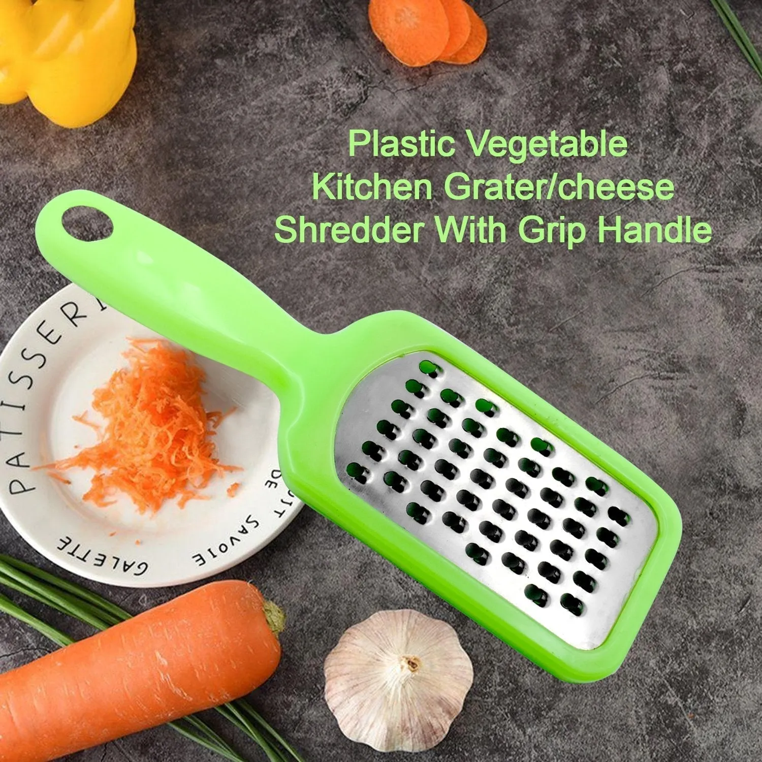 2586 Plastic Vegetable Kitchen Grater / cheese Shredder With Grip Handle