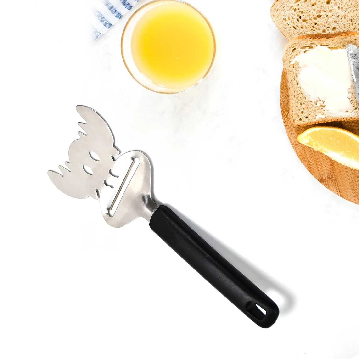 2661 Cheese Slicer Stainless Steel, Cheese Knife Heavy Duty Plane Cheese Cutter