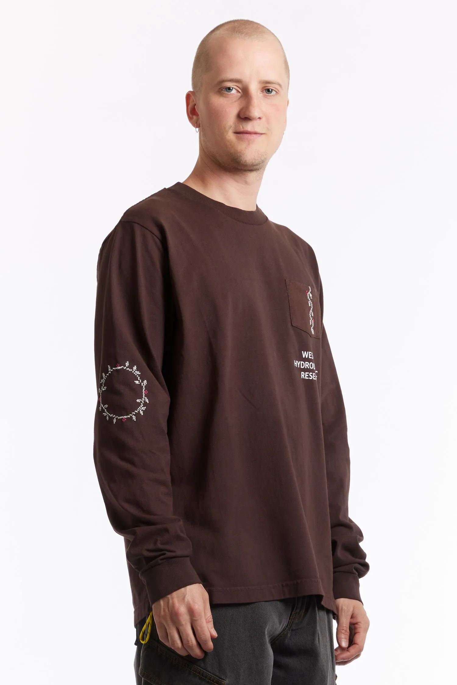 ADISH - ADISH x WESTERN HYDRODYNAMIC RESEARCH NAFNUF LOGO LONG SLEEVE SHIRT