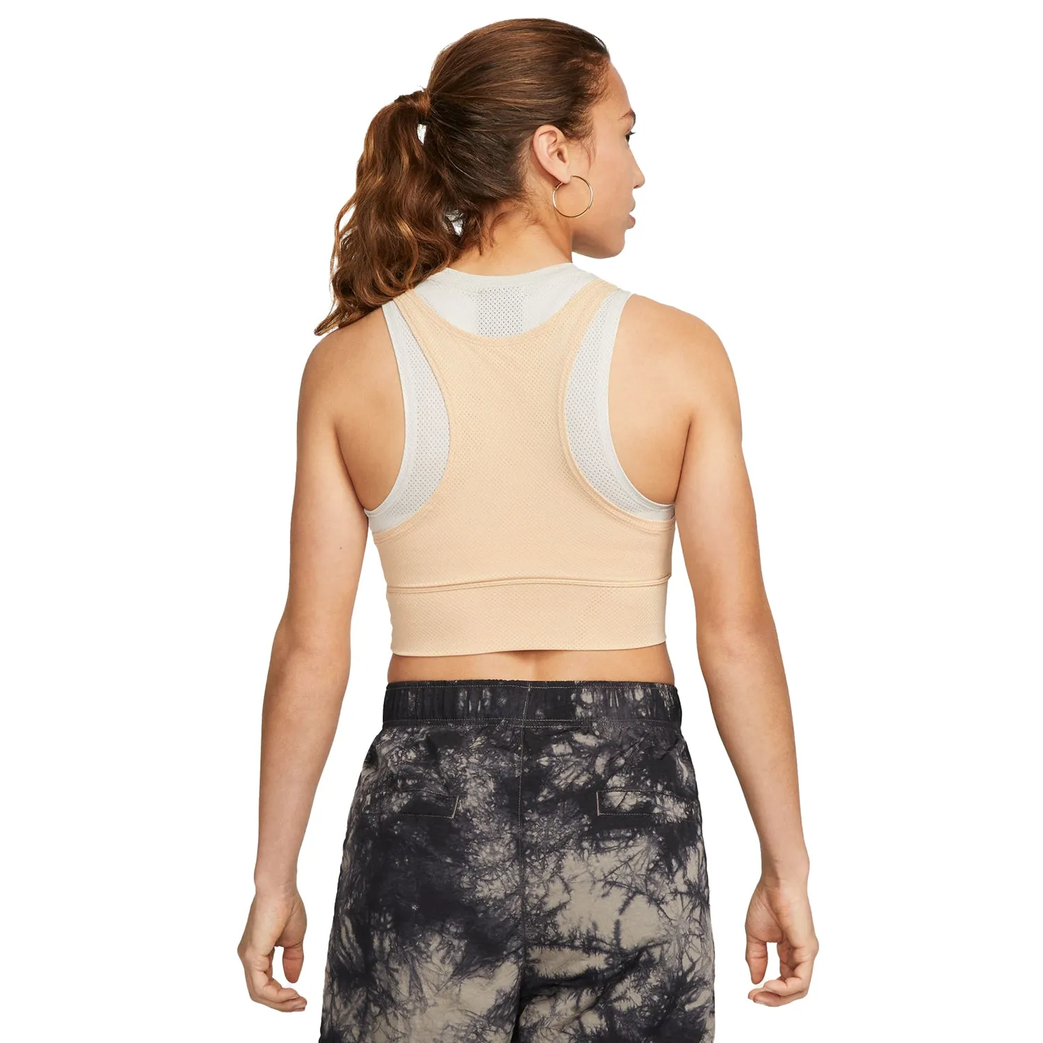 Air Jordan Essentials Women's Crop Top White Onyx-Light Orewood Brown