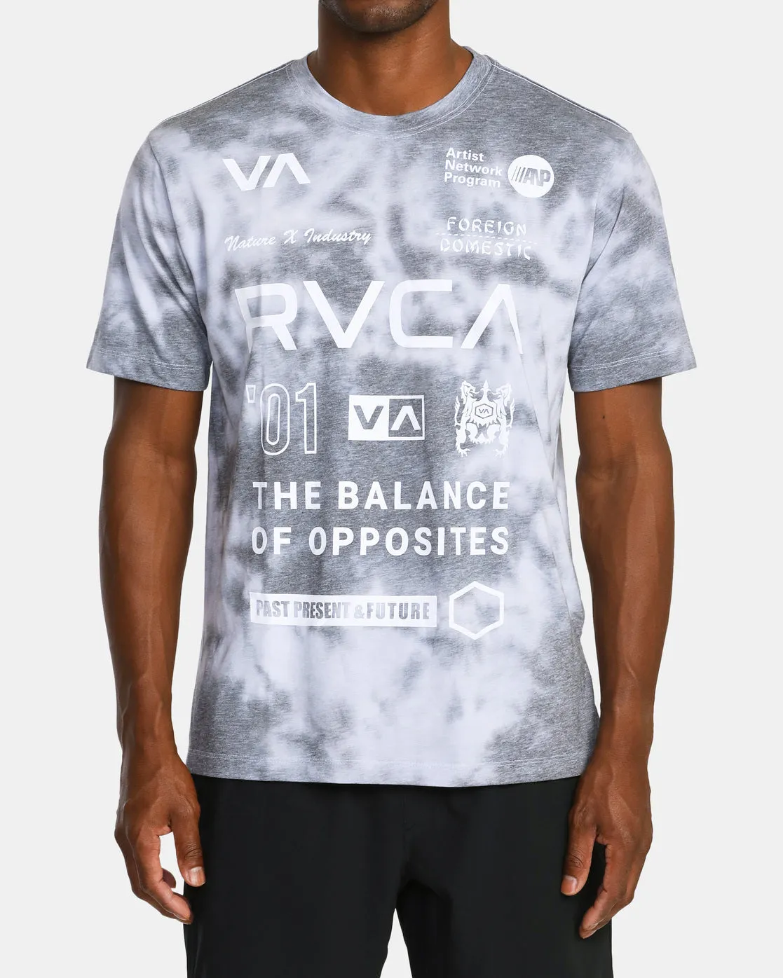 All Brand Short Sleeve Workout Shirt - Black Tie Dye