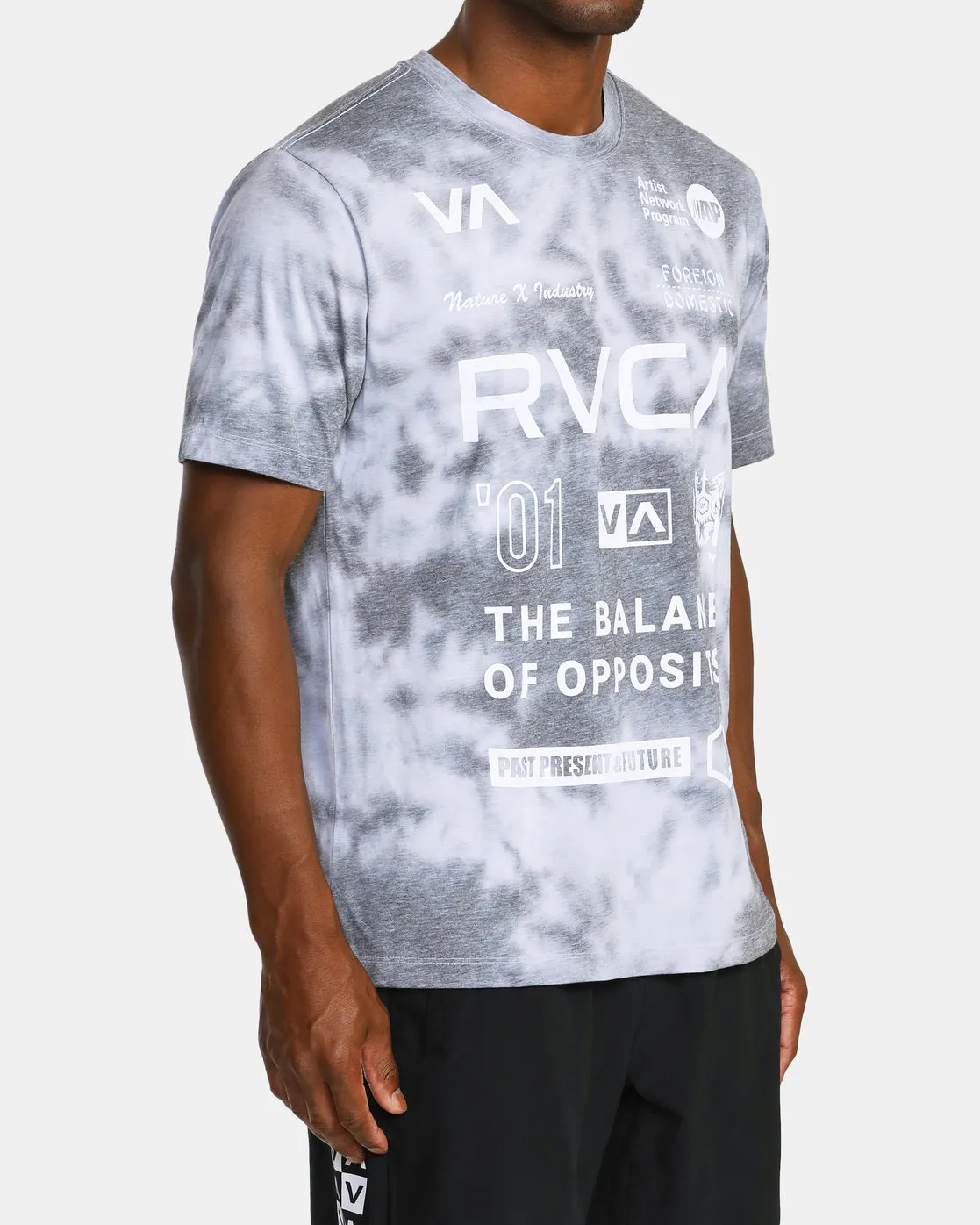 All Brand Short Sleeve Workout Shirt - Black Tie Dye