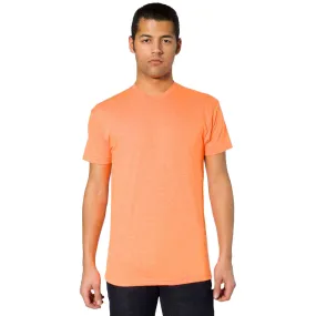 American Apparel Unisex Neon Heather Orange 50/50 Short Sleeve Tee