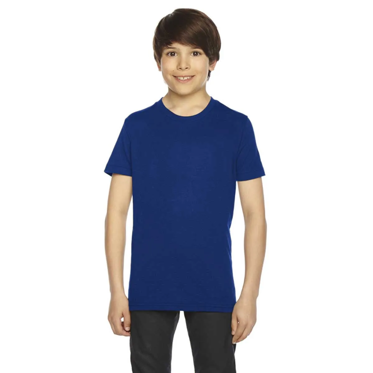 American Apparel Youth Lapis 50/50 Poly-Cotton Short Sleeve Tee