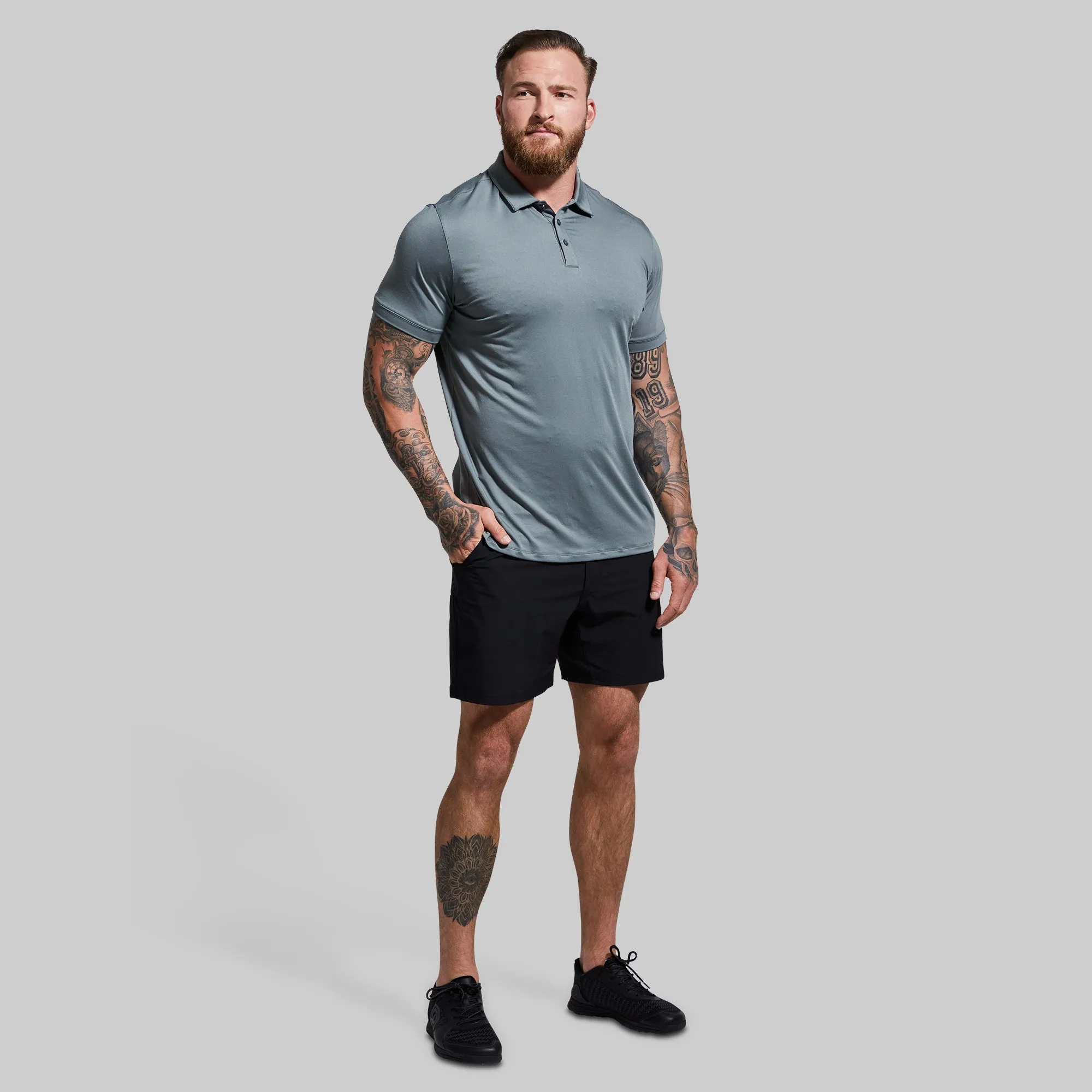 Athleisure Polo (Slate)