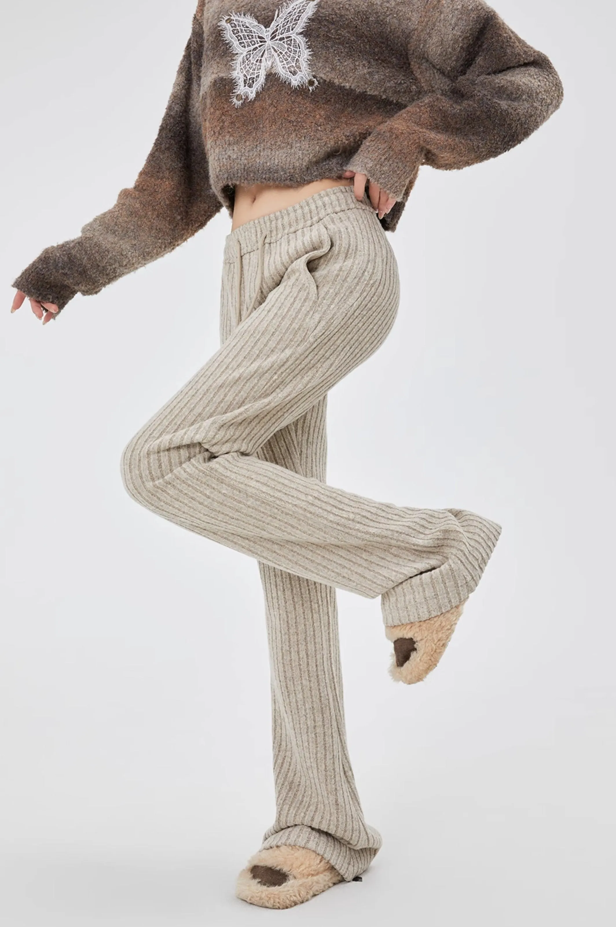 Aziza Knitted Casual Sweatpants