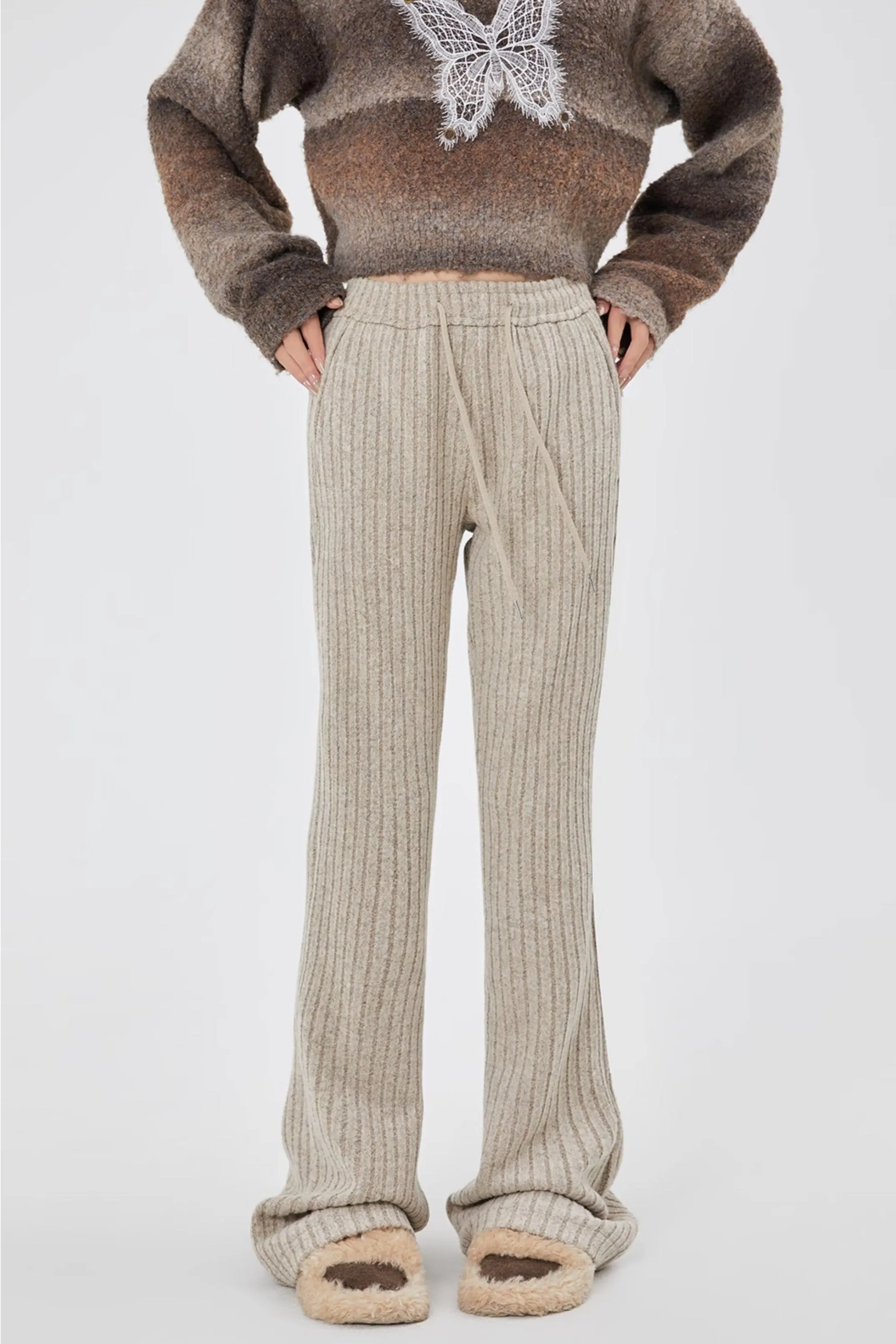 Aziza Knitted Casual Sweatpants