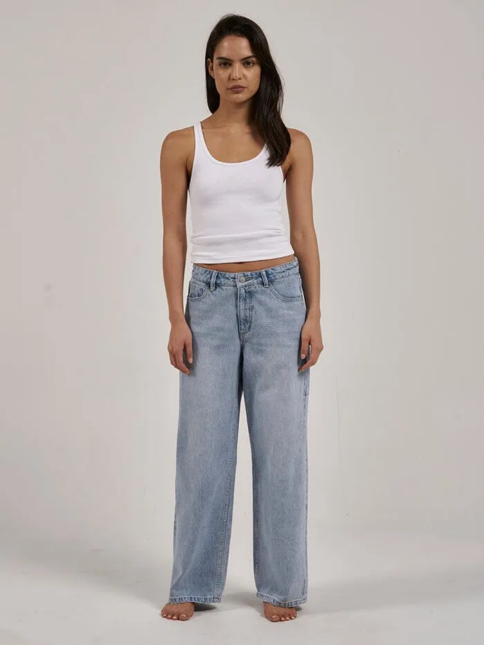 Billie Low Baggie Jean - Ash Blue