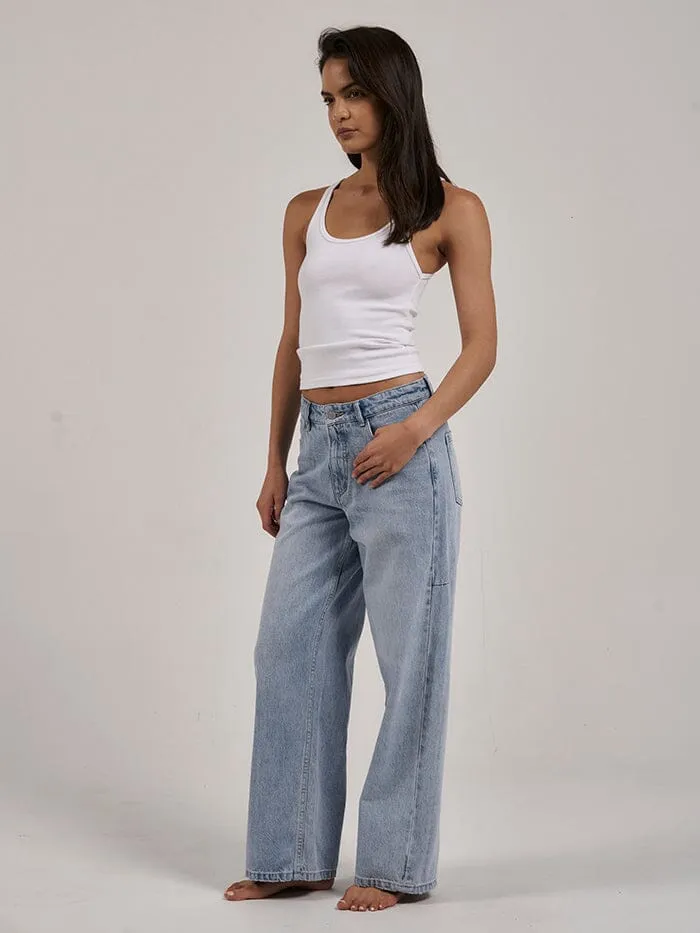 Billie Low Baggie Jean - Ash Blue