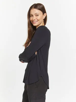 Black Essential Basic Top