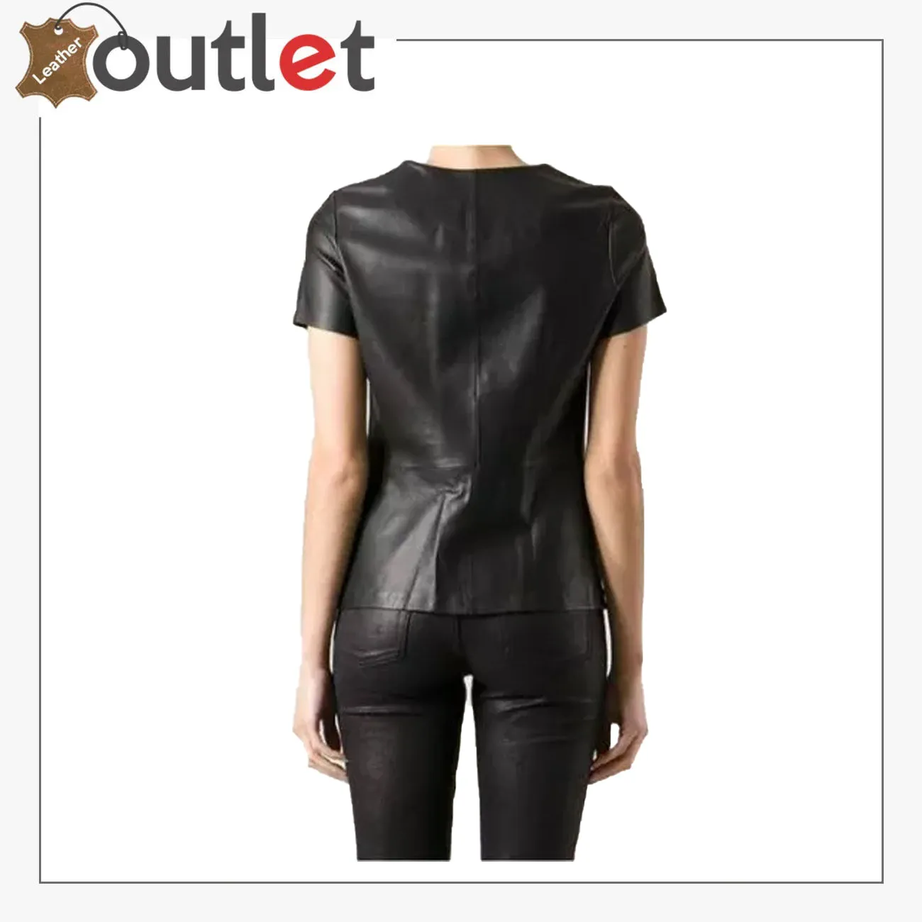 Black Leather Shirt Womens