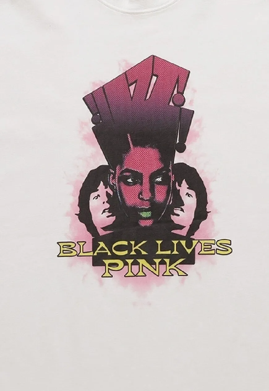 Black lives t-shirt vintage poster tee 90s raver top white