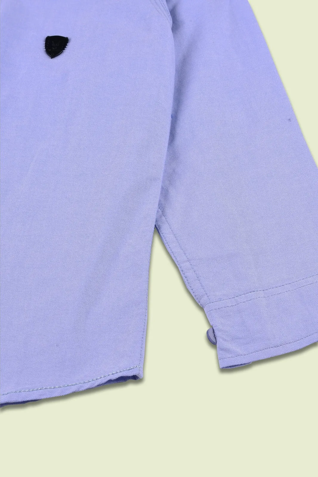 Blue Plain Shirt  for Boys