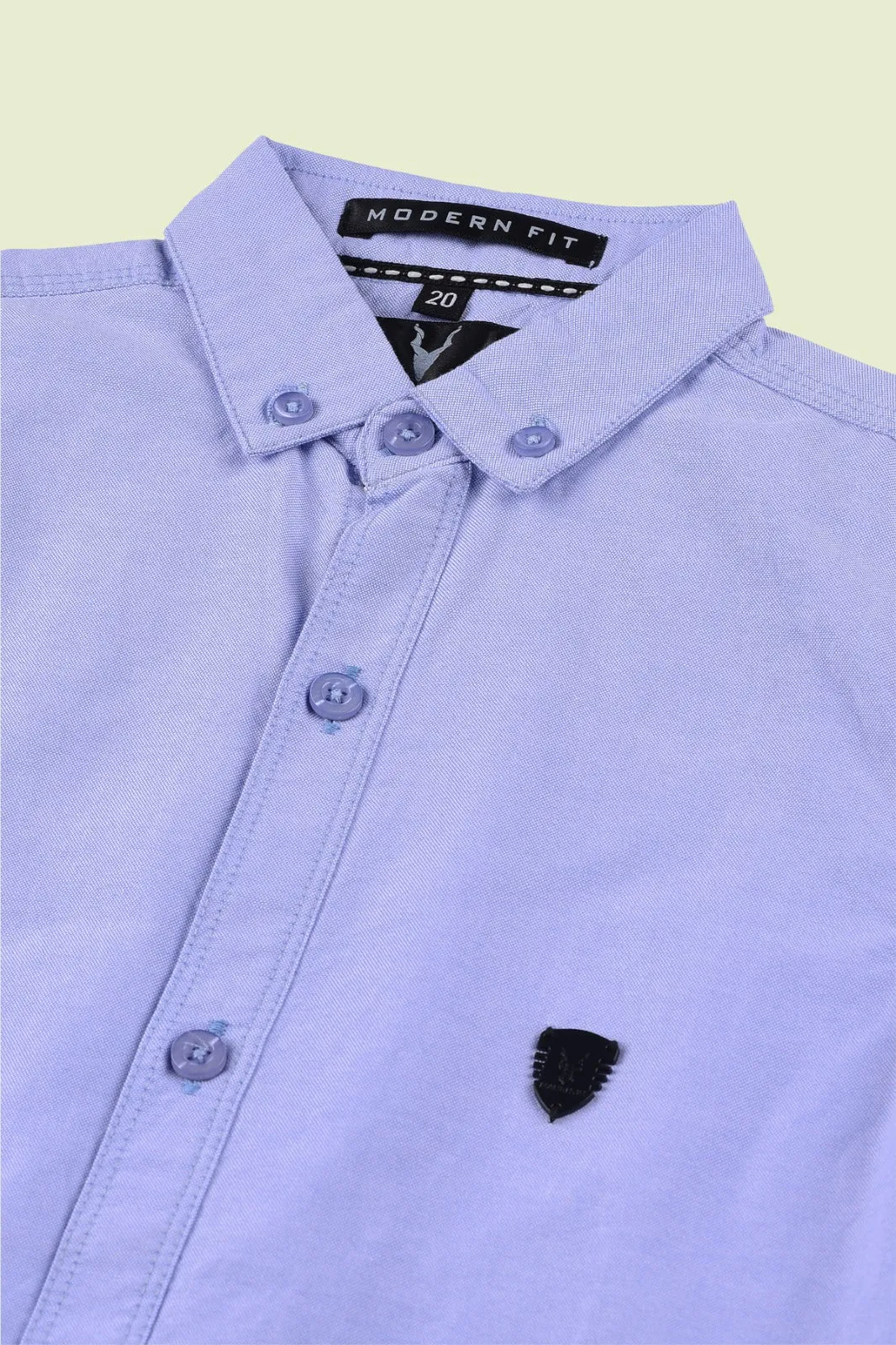 Blue Plain Shirt  for Boys