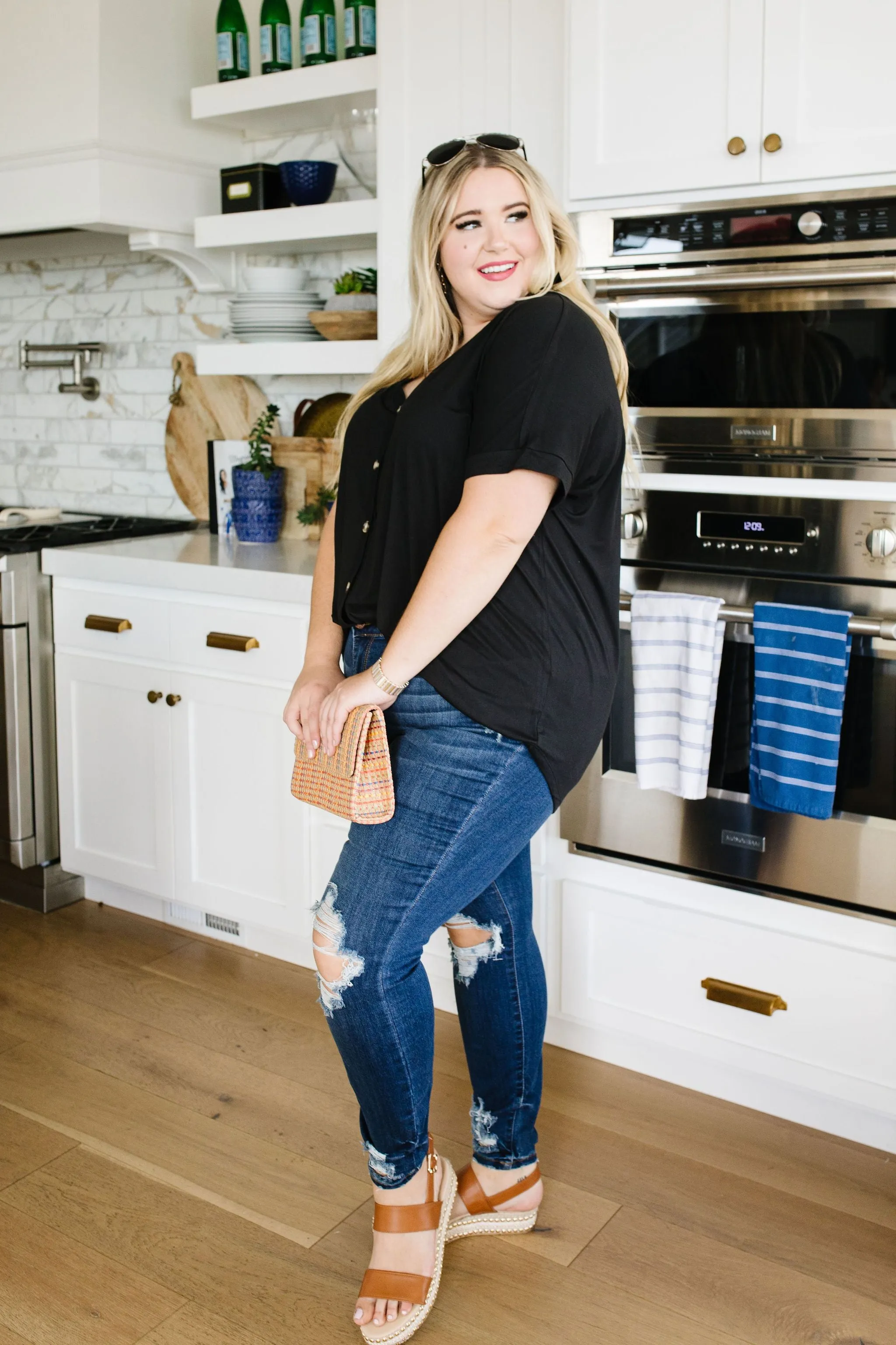 Button-down Comfort In Black