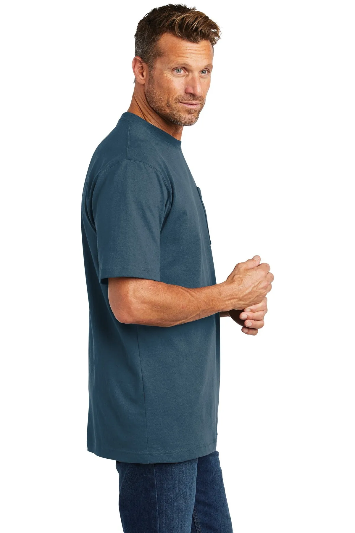 Carhartt Workwear Custom Pockets T-Shirts, Stream Blue