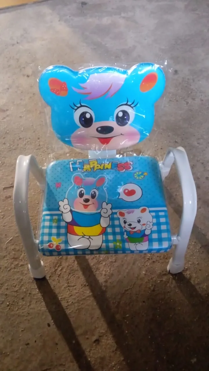 Cartoon Baby Chair Strong Steel Cushion & Comfortable Baby Chair High Quality Chair (1 Pc)