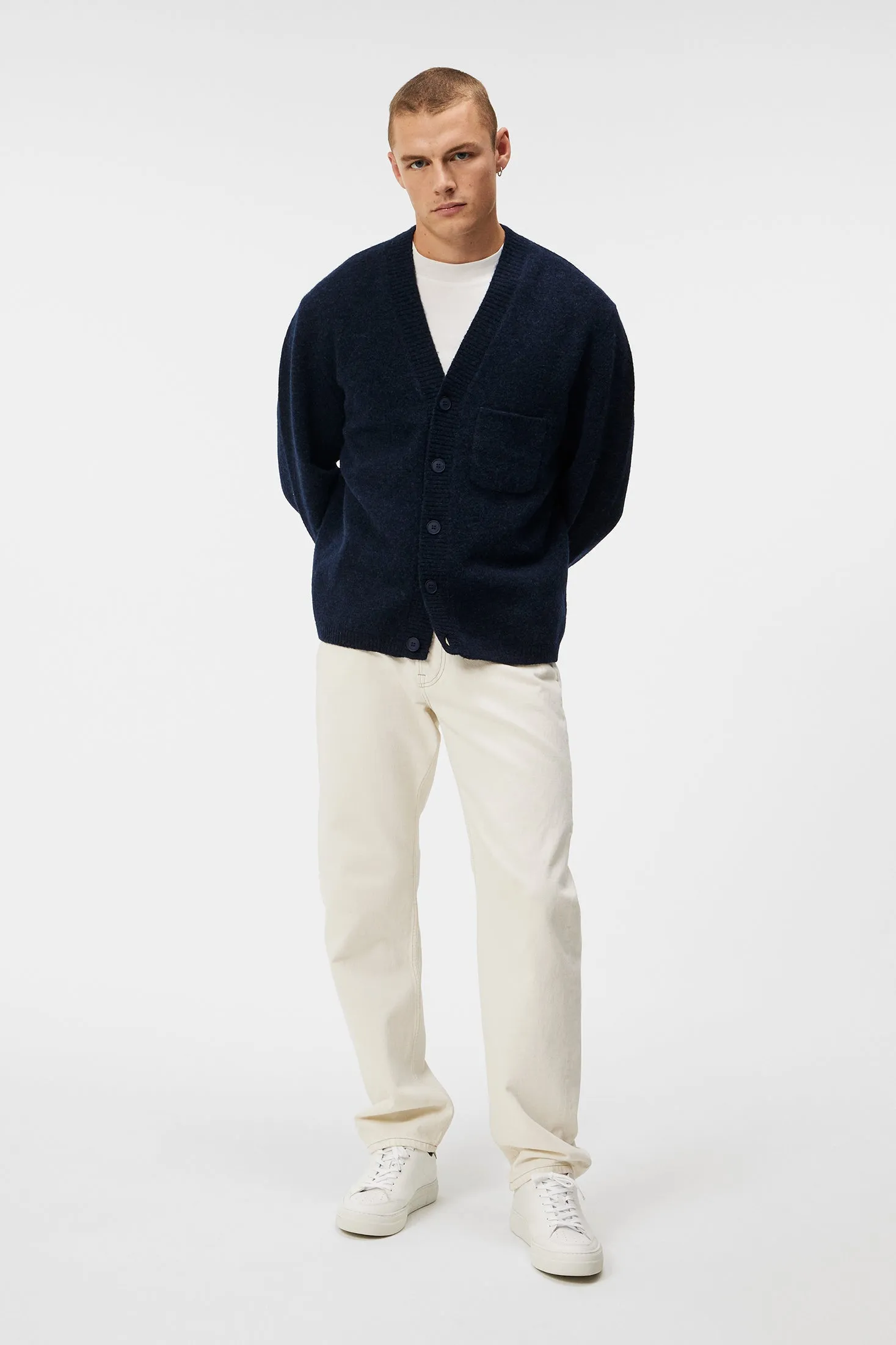 Clarke Knitted Cardigan / JL Navy