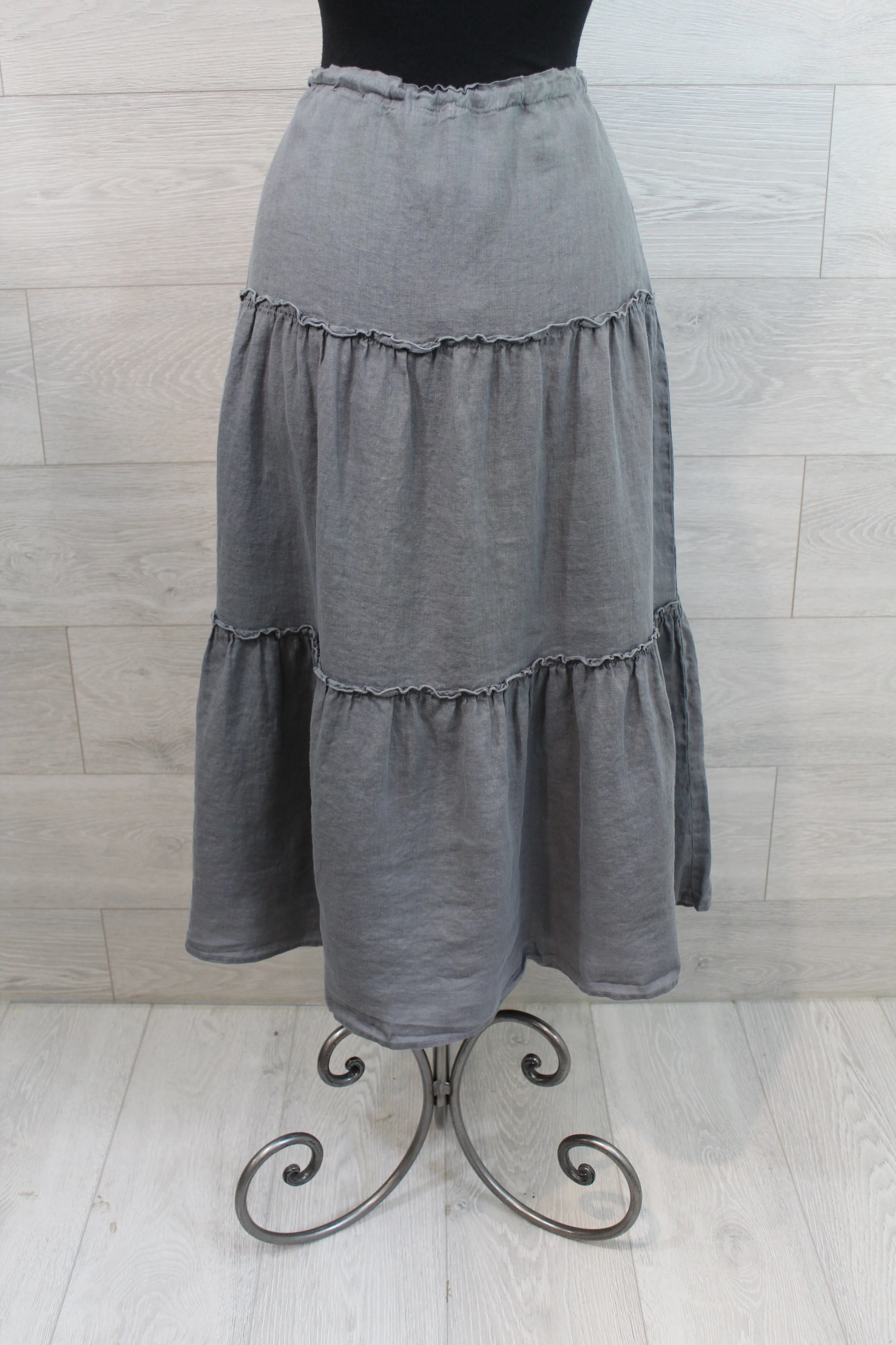 Cut Loose Hanky Linen - Tiered Skirt