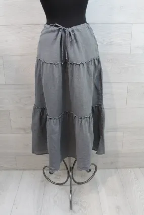 Cut Loose Hanky Linen - Tiered Skirt