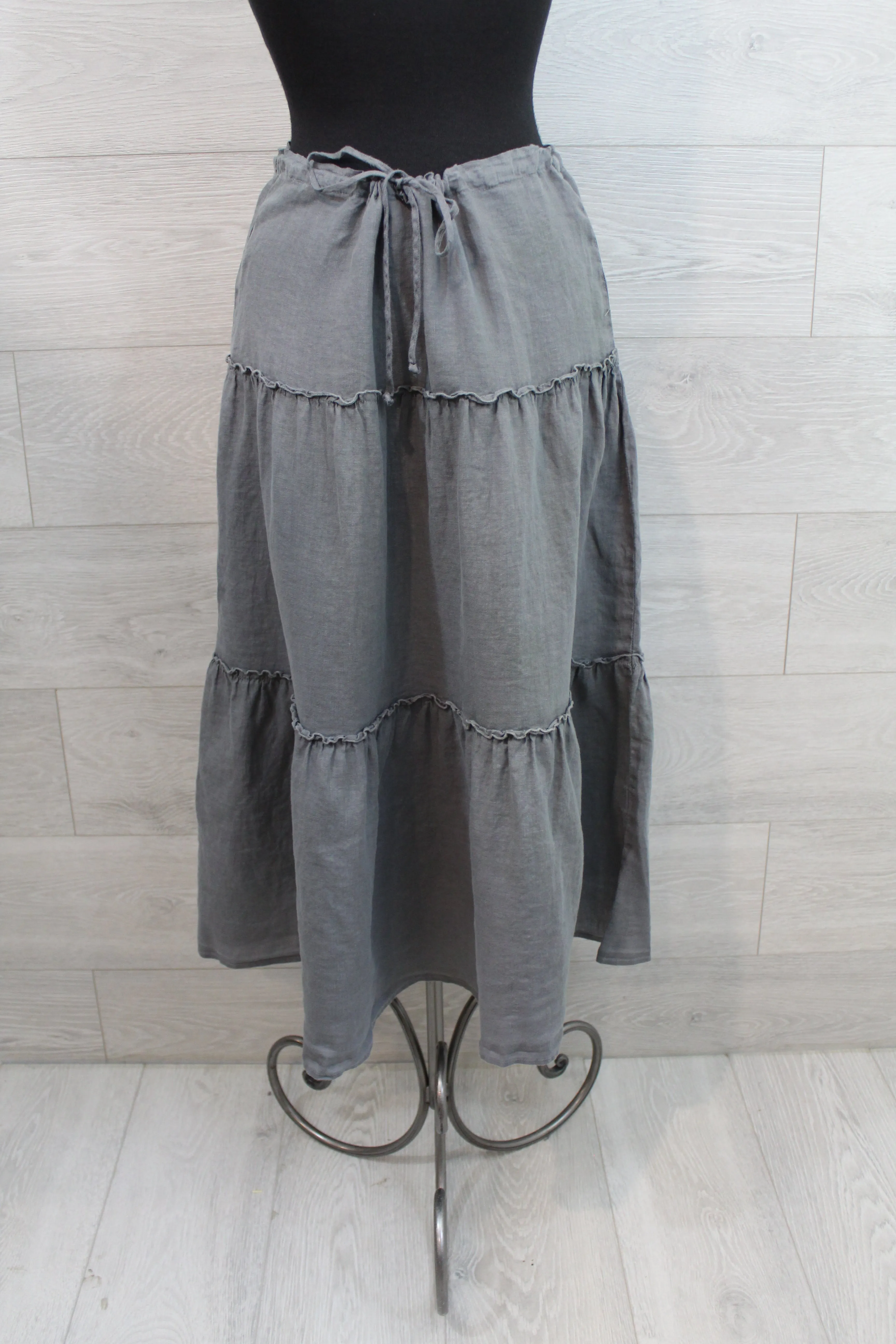 Cut Loose Hanky Linen - Tiered Skirt