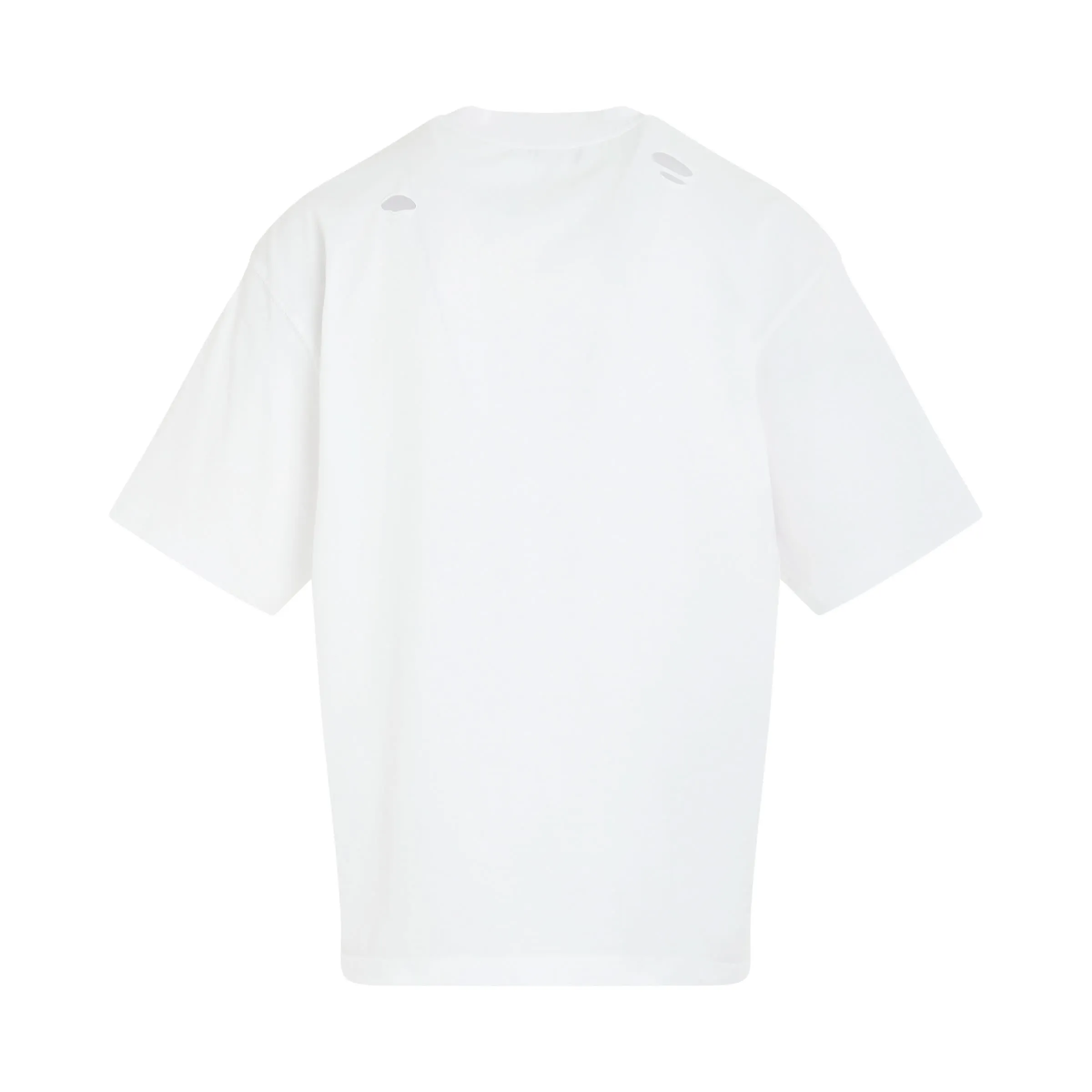 Destroyed Reverse Logo T-Shirt in White