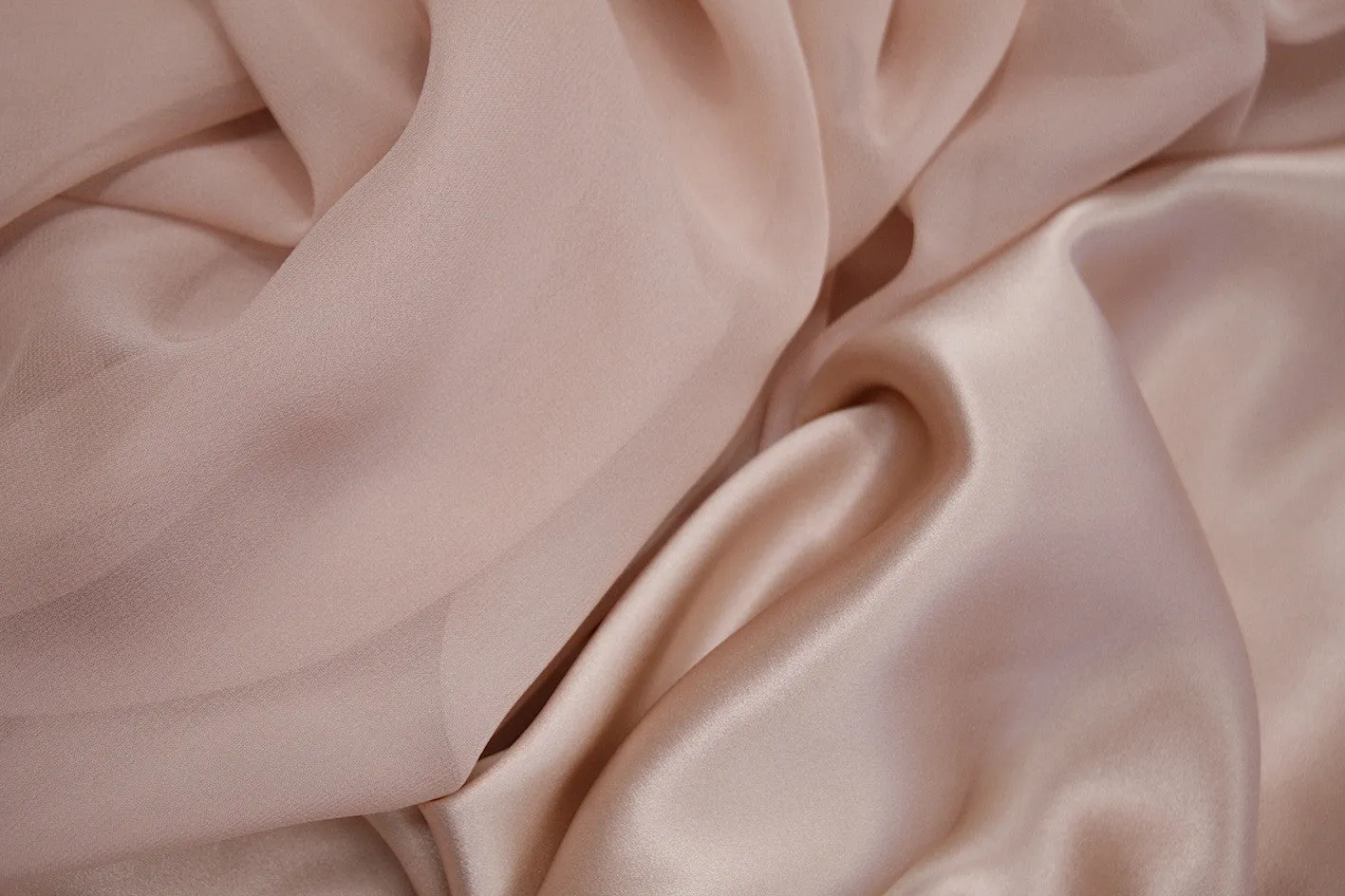 Dusty Pink Silk Georgette