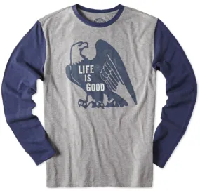 Eagle L/S Warm-Up Jersey T-Shirt by Life is good