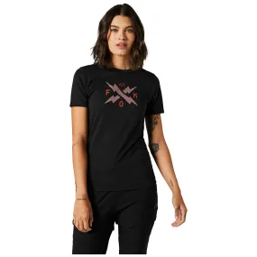 FOX WOMENS CALIBRATED SS TECH TEE [BLACK]