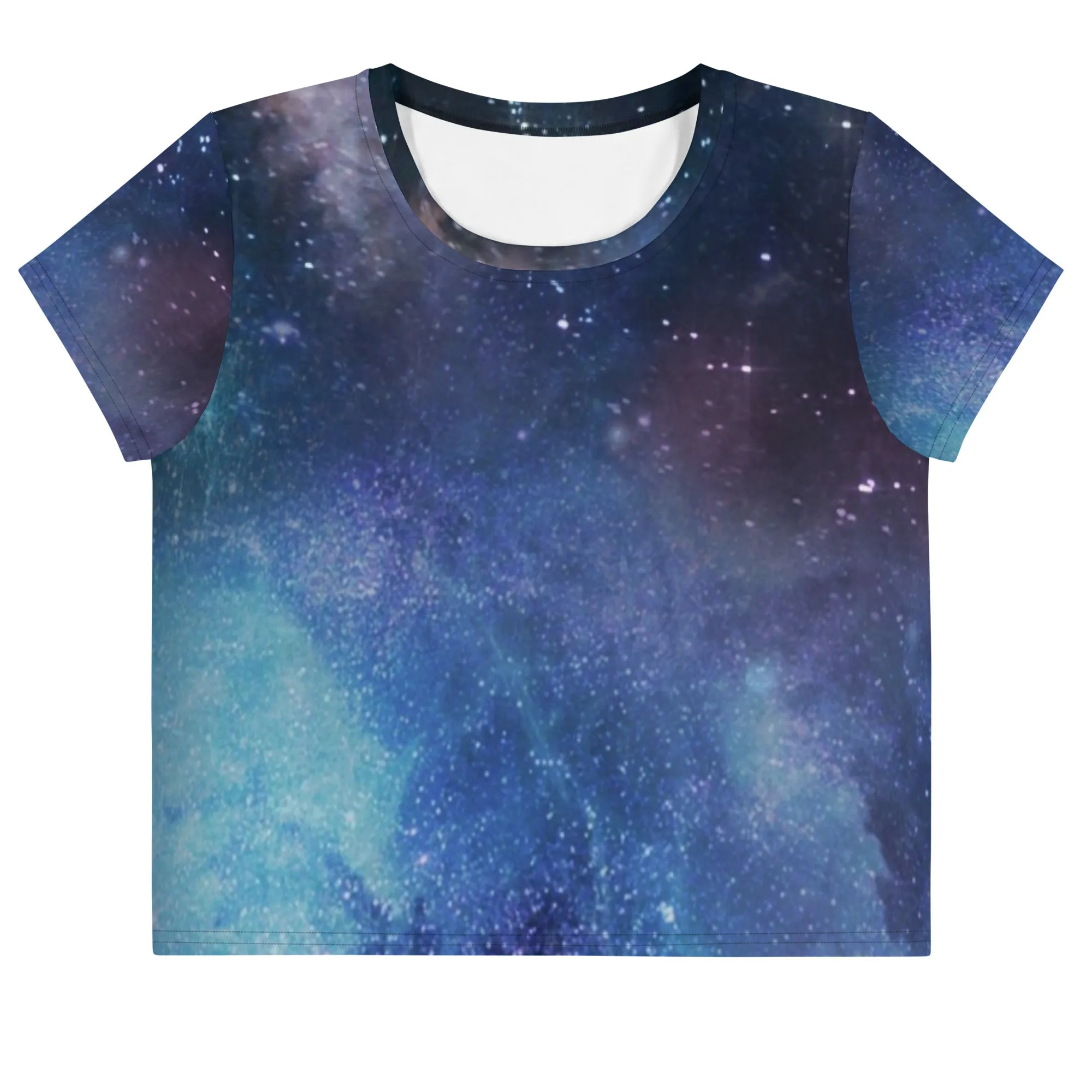 Galaxy Print Crop Top for Women's fashion