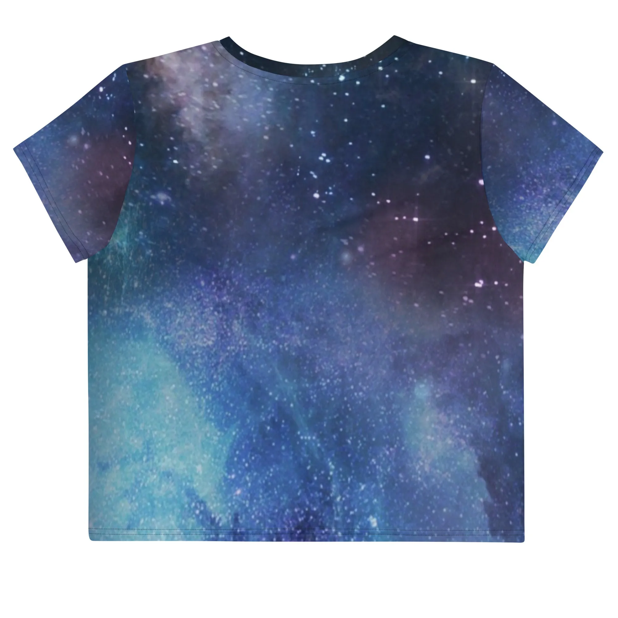 Galaxy Print Crop Top for Women's fashion