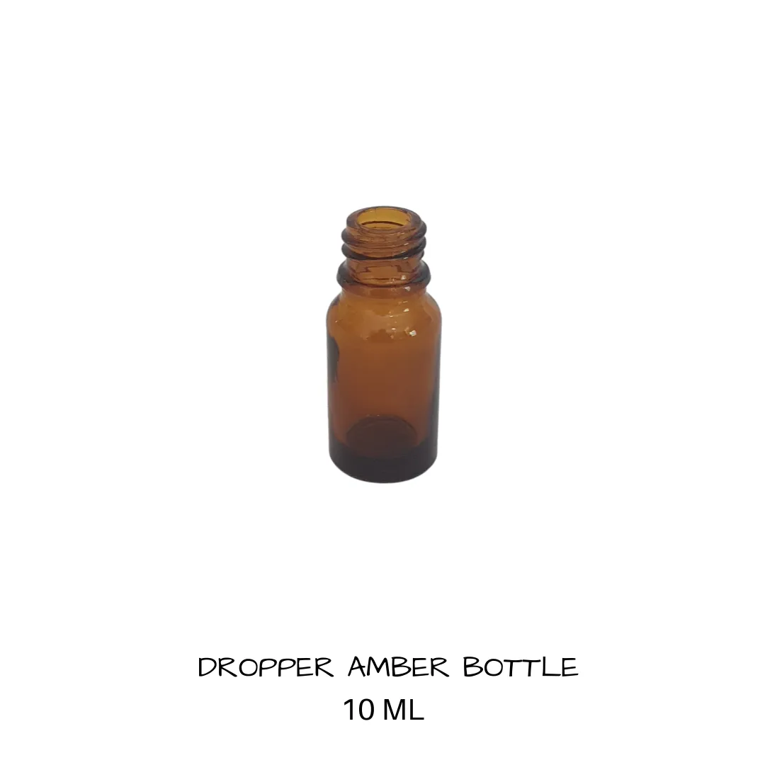 Glass Dropper Bottle Amber 10 mls