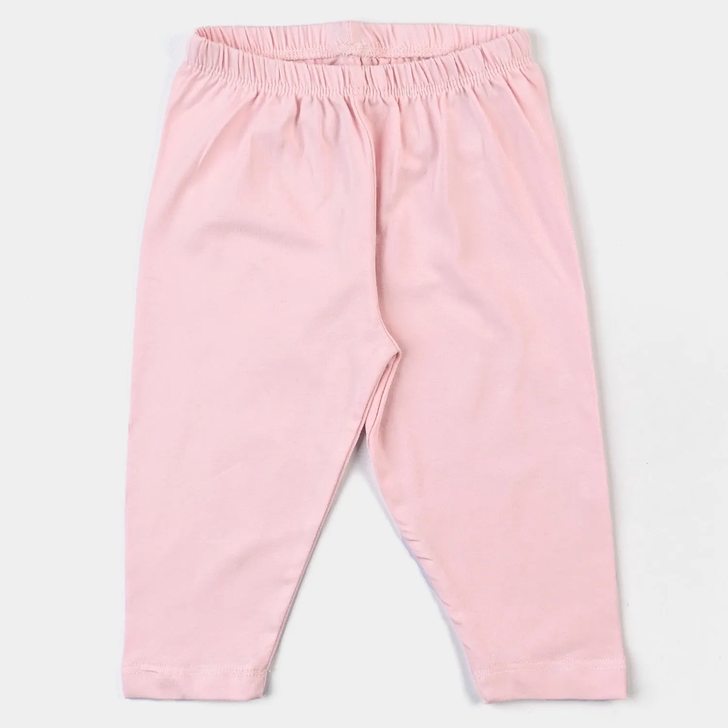 Infant Girls Lycra Jersey Plain Tights- L.Pink