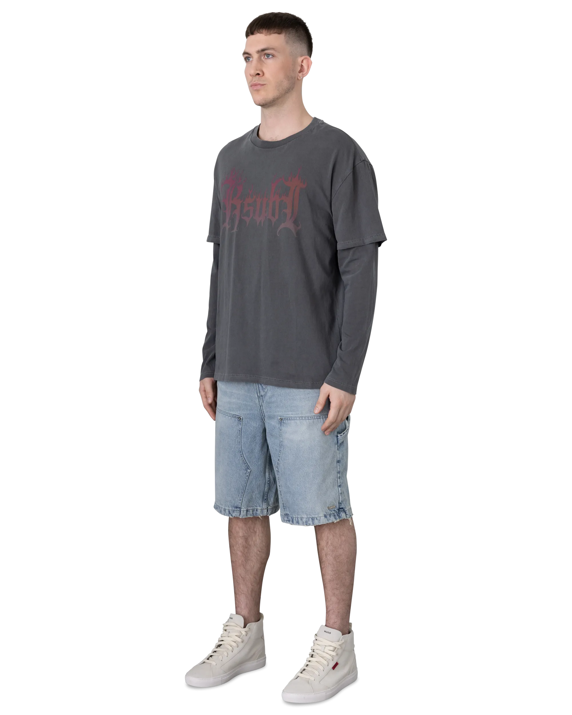 Ksubi Jeans Fuego Layered Long Sleeve T-Shirt