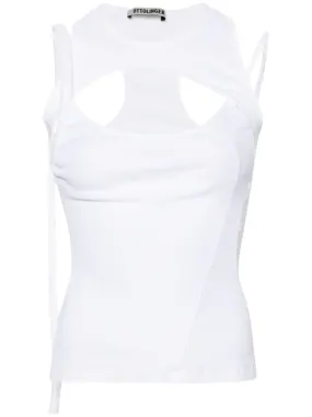 Layered Cut-Out Tank Top