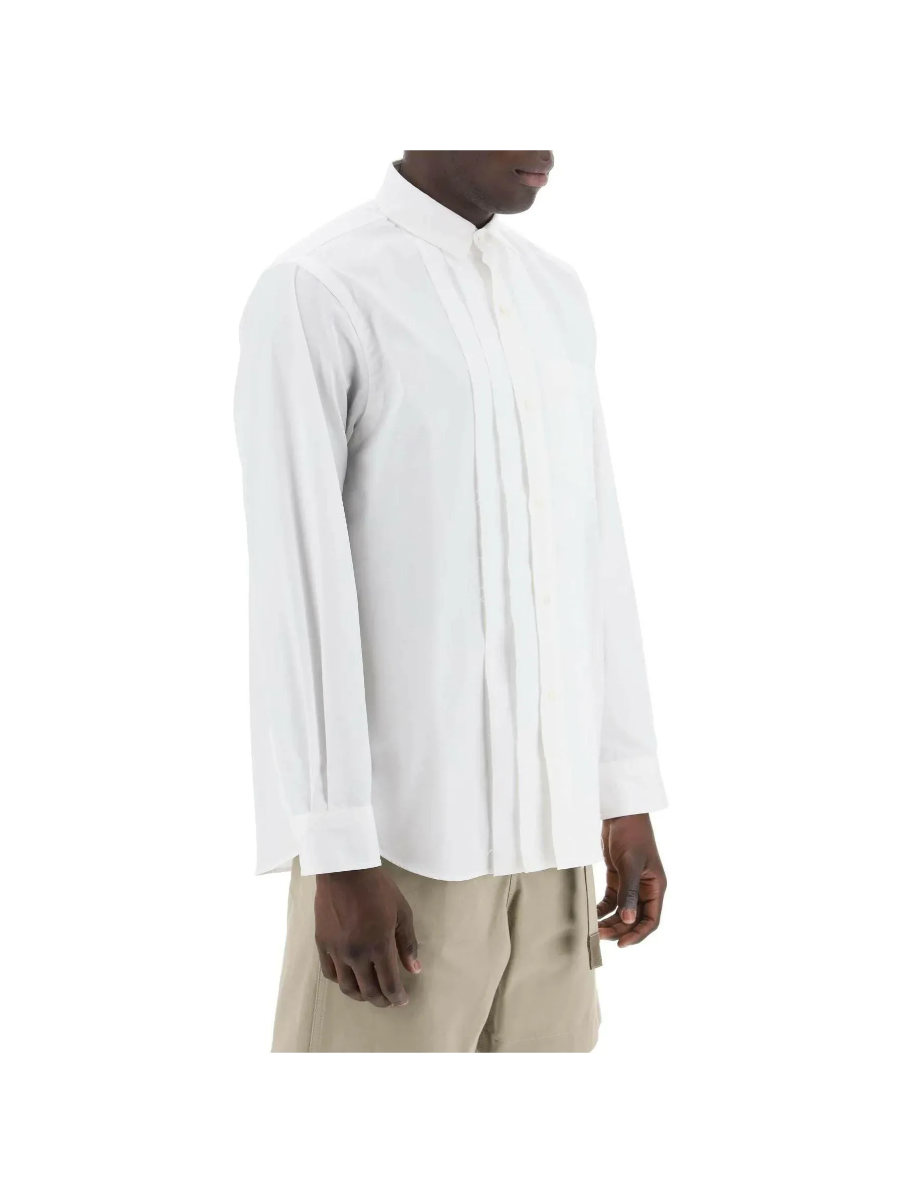 Layered Shirt with Front Placket