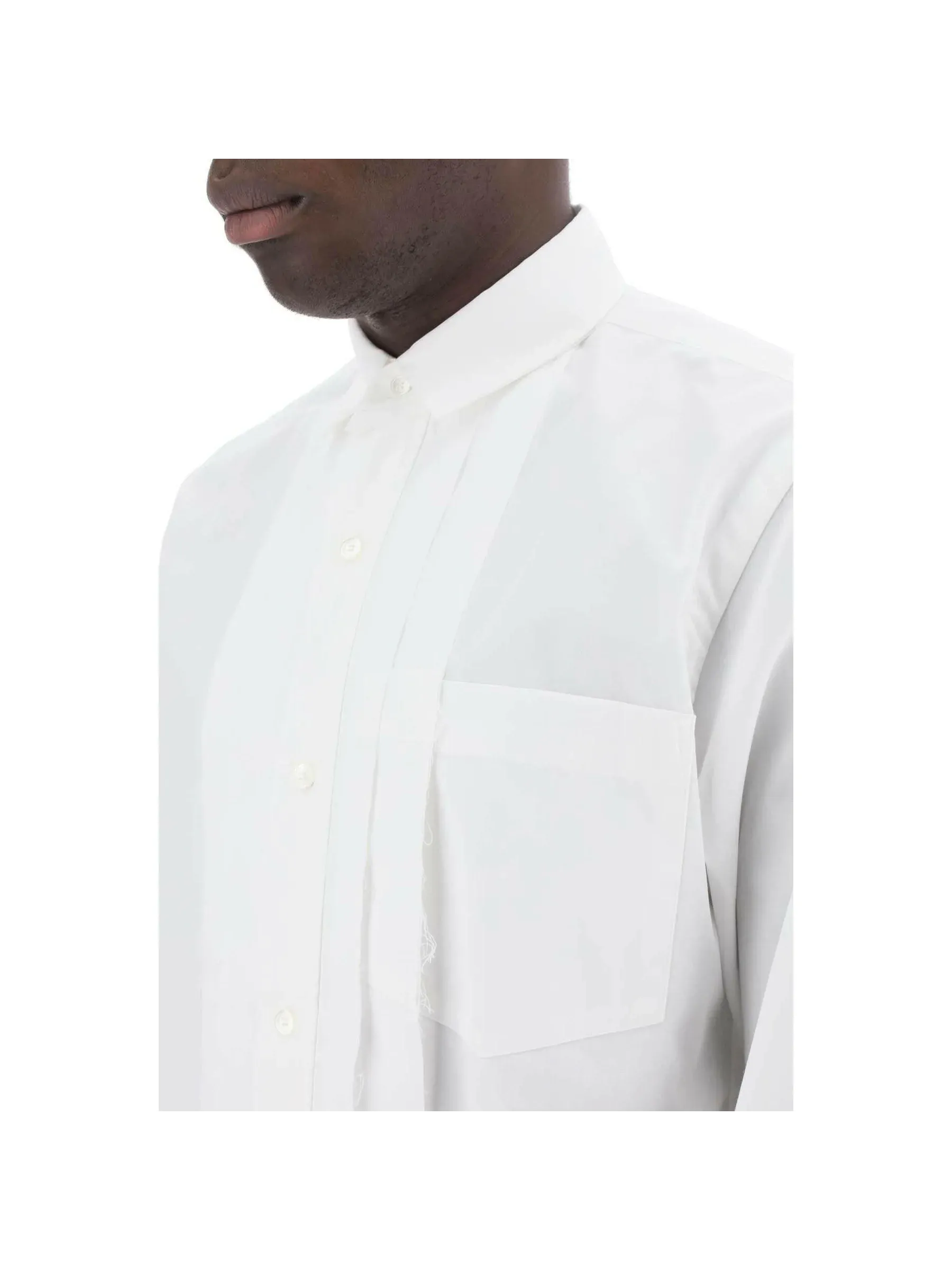 Layered Shirt with Front Placket