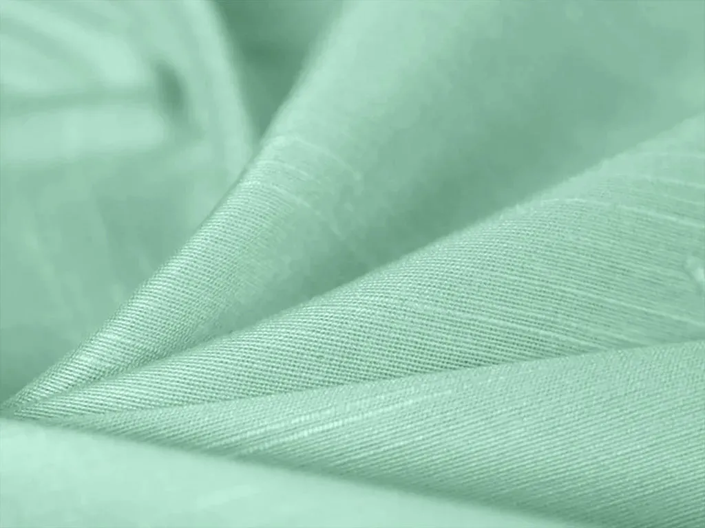 Light Pista Green Plain Bangalore Raw Silk Fabric