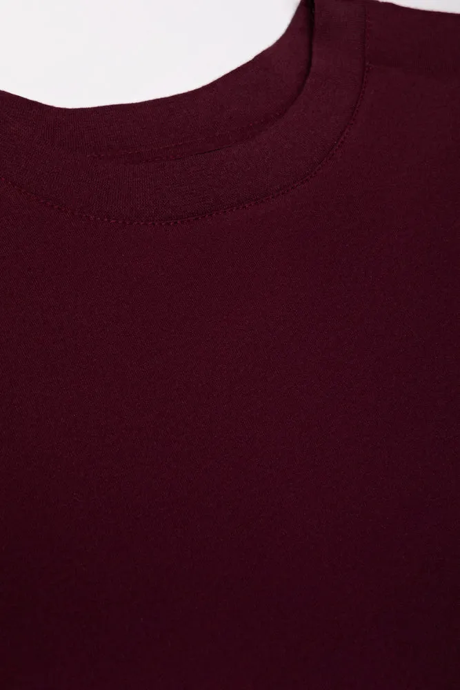 Long Sleeve T-Shirt Burgundy