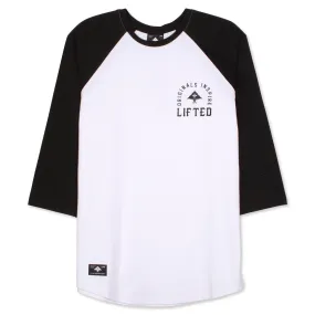 LRG Inspired 3/4 Sleeve Raglan - White