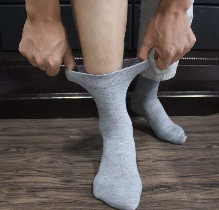 Men Non -Elastic Cotton Honeycomb Loose Soft Top Socks