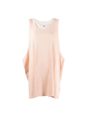 MM6 Peach Layered Rib Tank