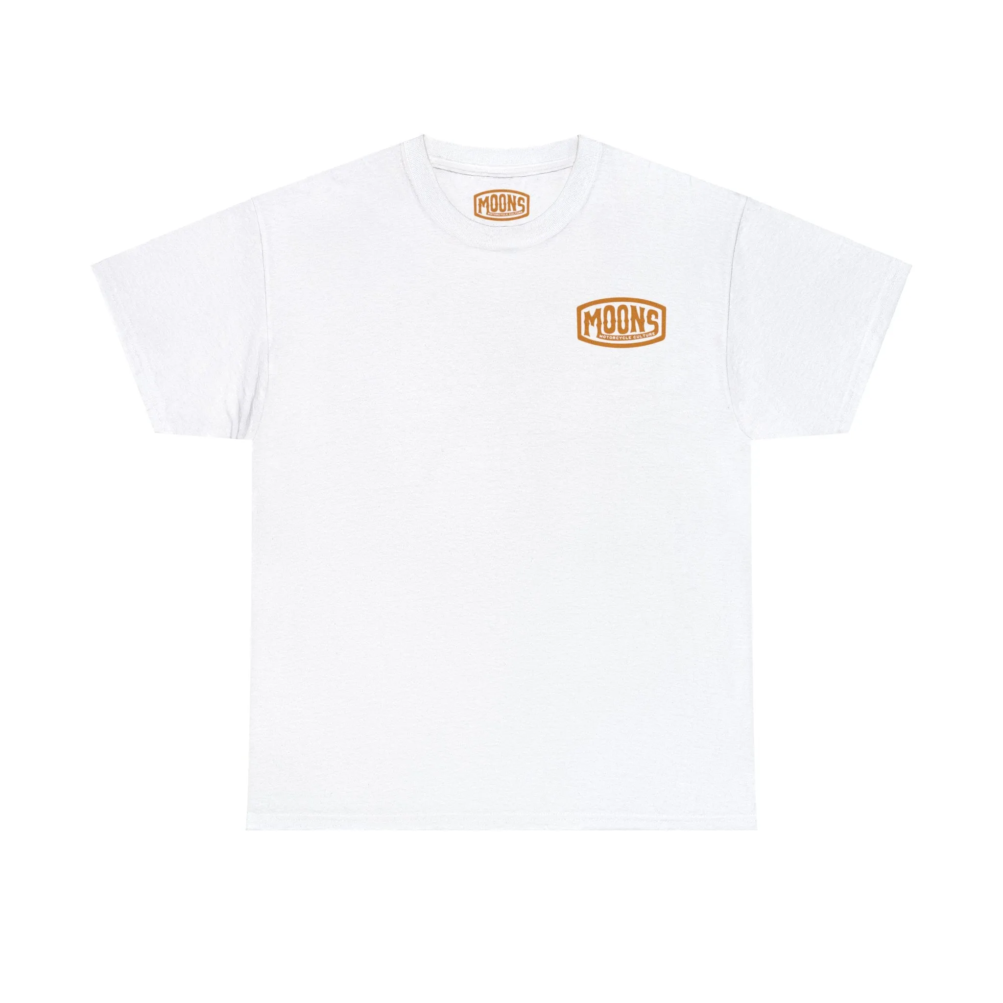 MOONSMC® Vintage Badge White Heavy Cotton Tee