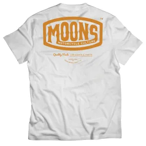 MOONSMC® Vintage Badge White Heavy Cotton Tee