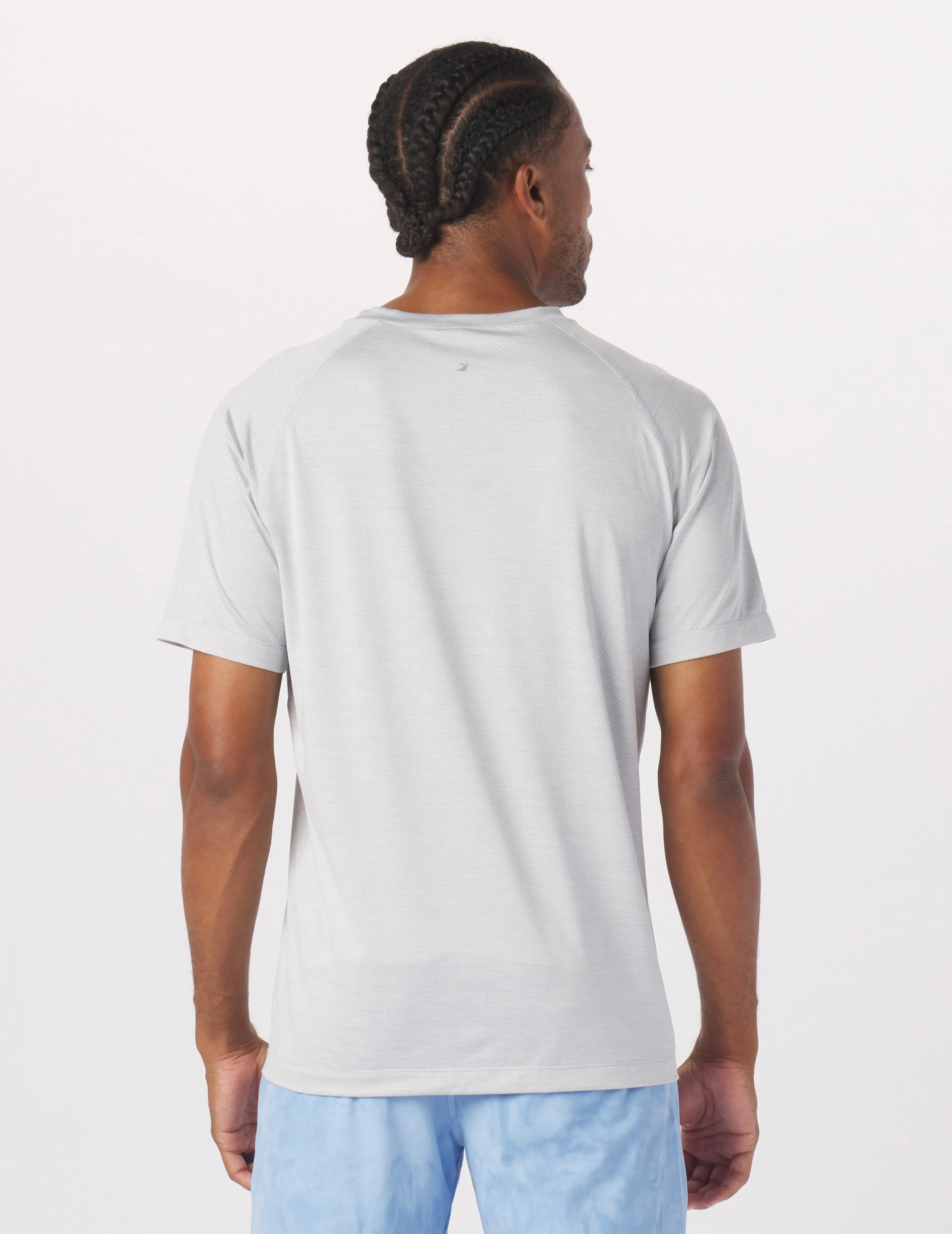 Motivator Raglan Tee: Ash Grey