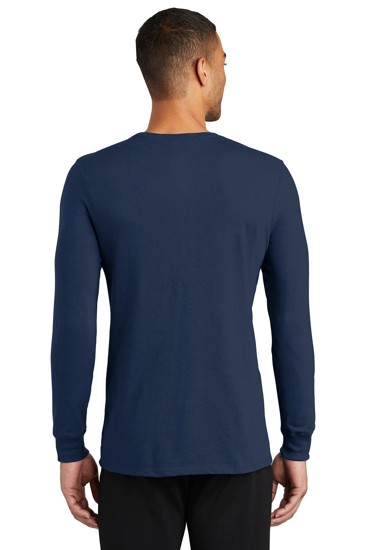 Nike Dri-FIT Long Sleeve Custom Tees, College Navy