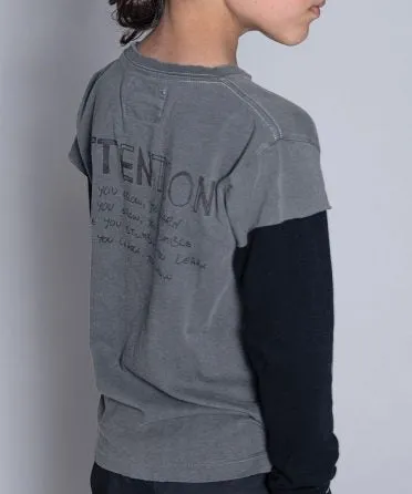 NUNUNU - Attention T-Shirt - Dyed Grey