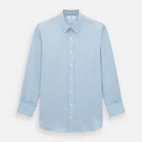 Pale Blue Cotton Cashmere Dorset Collar Richmond Shirt