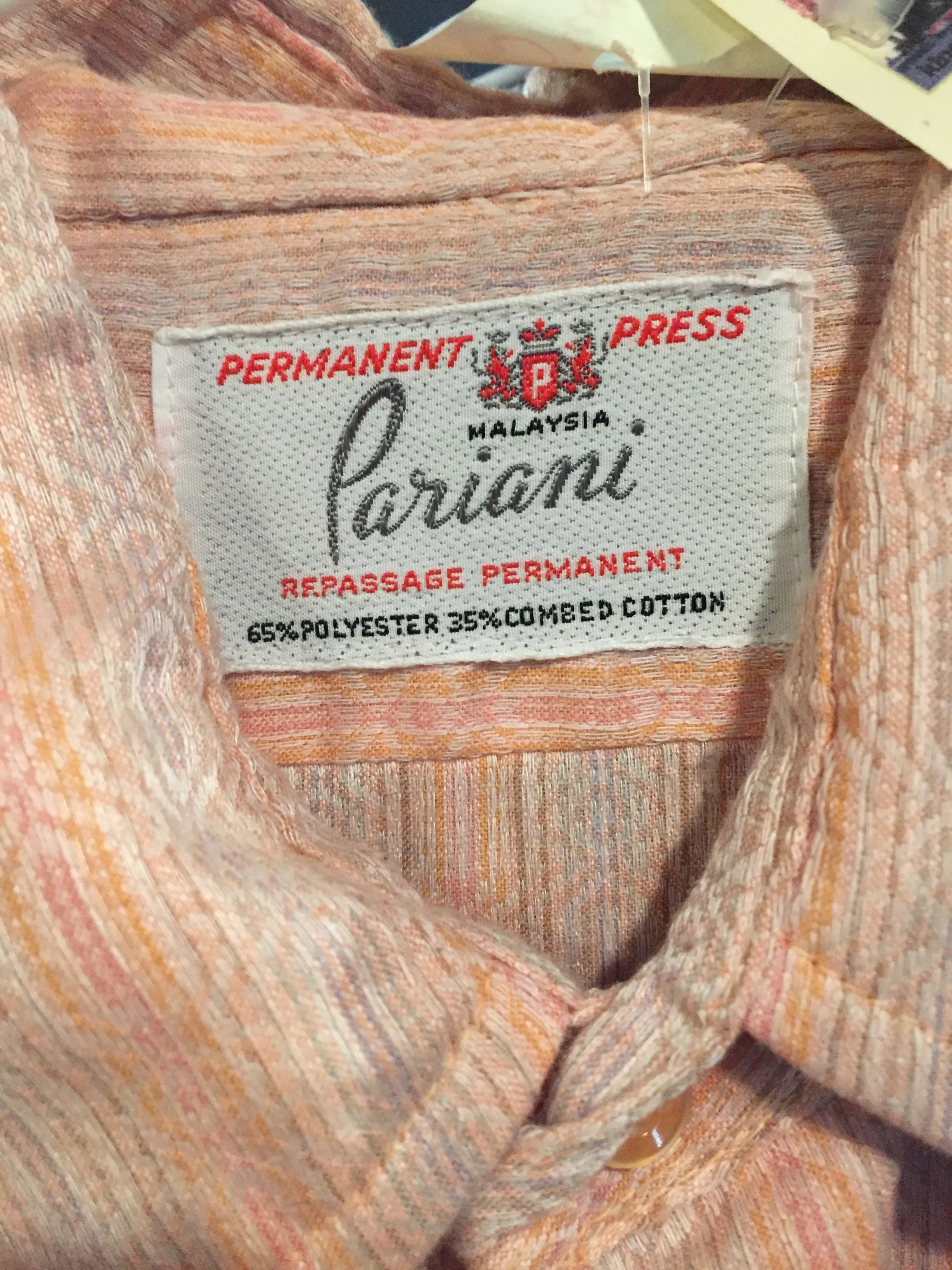 Pariani Warm Pastel Shades Diamond & Stripe Pattern Tuxedo Shirt Cufflink Cuffs, SOLD