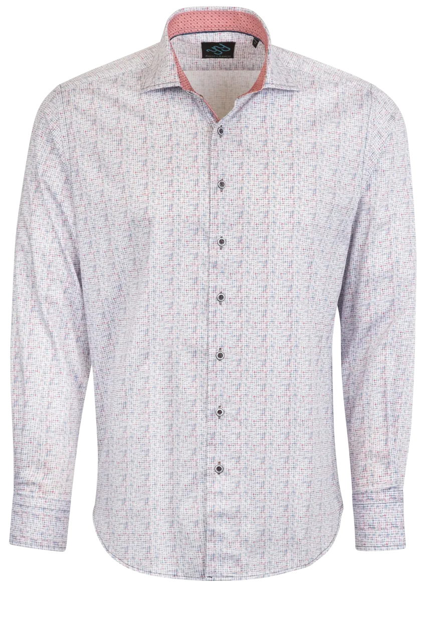 Pinto Ranch YY Collection Button-Front Sport Shirt - White